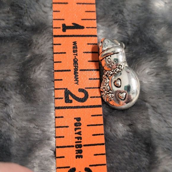 Christmas Holiday Snowman Brooche/Pendant & Pierced Earrings - Picture 8 of 8